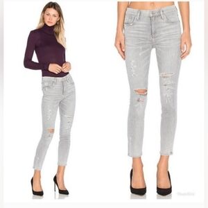 Agolde 28 Indie Sleeze Grunge Thrashed Distresssed High Rise Sophie Skinny Jeans